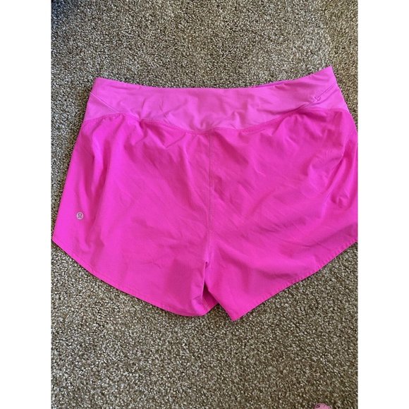 Lululemon 12 Essential Running High Rise Short 4" Pow Pink - Picture 5 of 9
